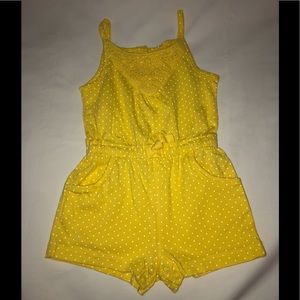 Carter’s Yellow w/White Polka Dot Jumper 12M